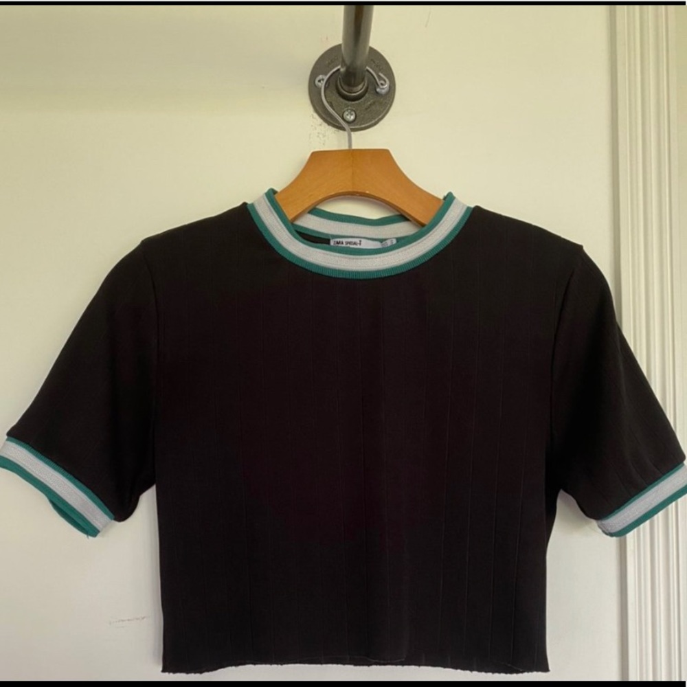 ZARA cropped tee